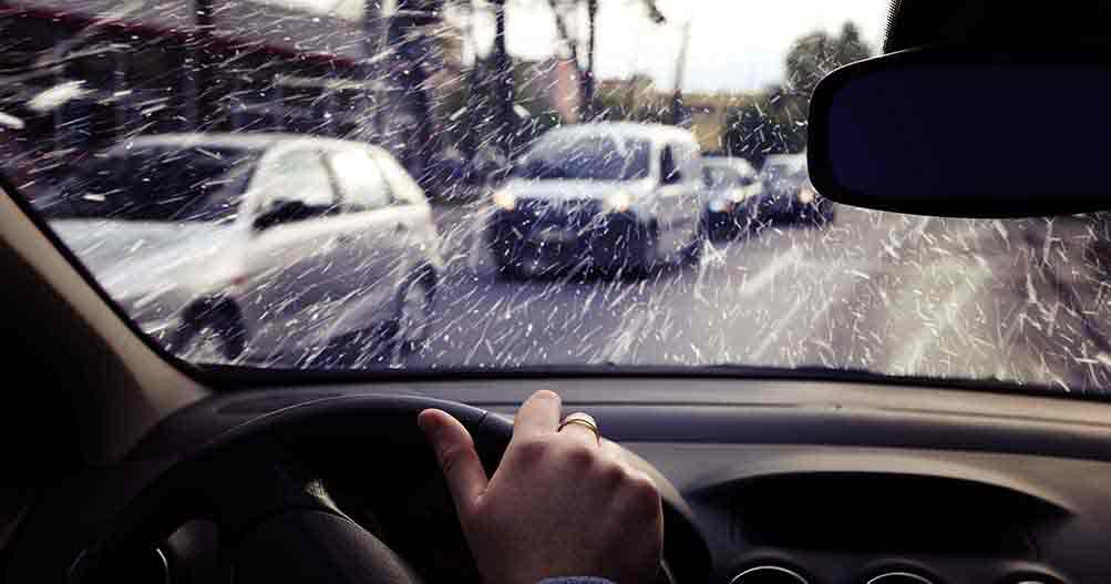 driving in a rainy day